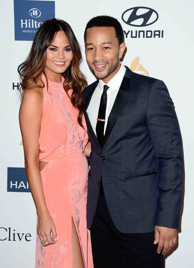 Musiker John Legend und seine Model-Freundin Chrissy Teigen