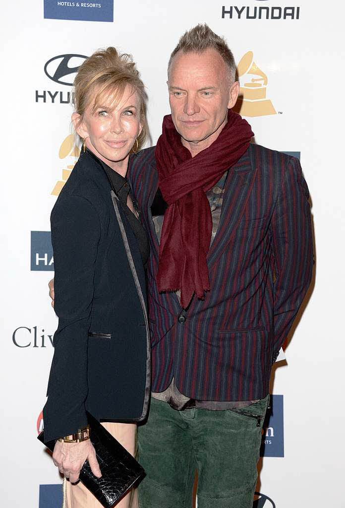 Musiker Sting und Trudie Styler