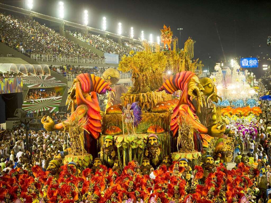 Samba, Sommer und viel nackte Haut - Millionen Narren feiern am Zuckerhut den Karneval.