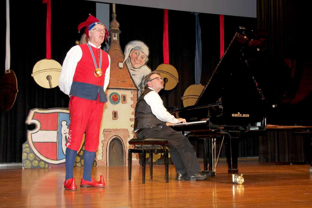 Narrenvesper 2013: Gesangseinlage von Gerhard Rowog und Georg Koch.