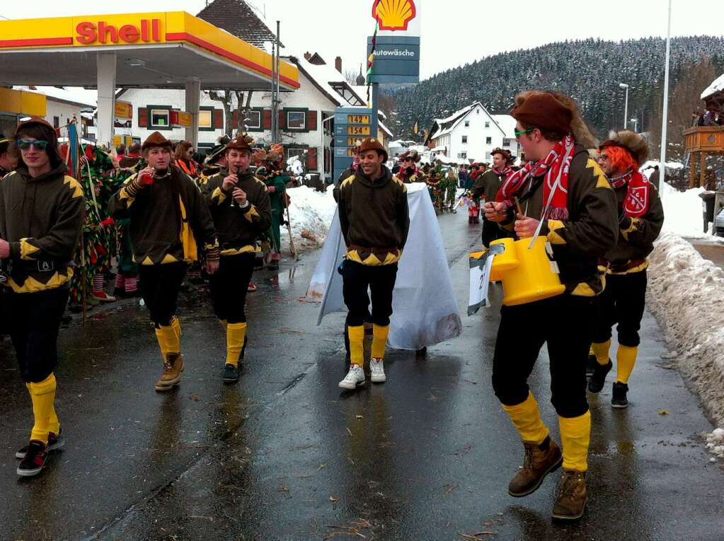 Die Fuballer als Stadtmusiker