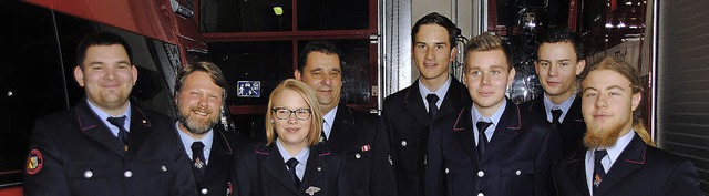 Befrdert wurden bei der Feuerwehr Eim...aiber, Max Ehrengarth und Mika Simeth   | Foto: sedlak
