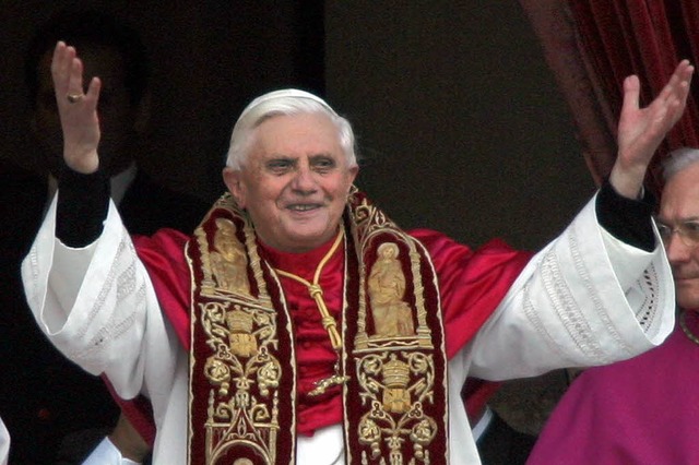 Papst Benedikt der XVI. gibt am 28. Fe...terhin gute Dienste leisten zu knnen.  | Foto: DAPD