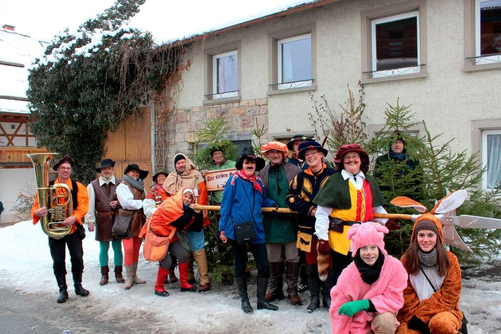 Die sieben Schwaben wurden von der Gruppe um Helmut Egy verkrpert.