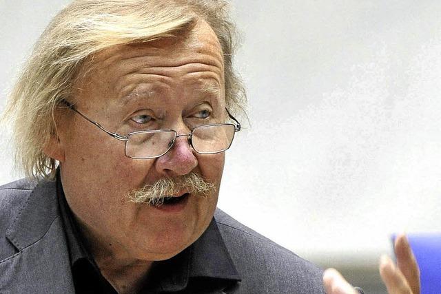 Peter Sloterdijk im Audimax der Universitt