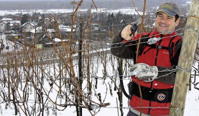 Bernd Trautwein, Aufsichtratsmitglied ...neiden bei winterlichen Temperaturen.   | Foto: Silvia Faller