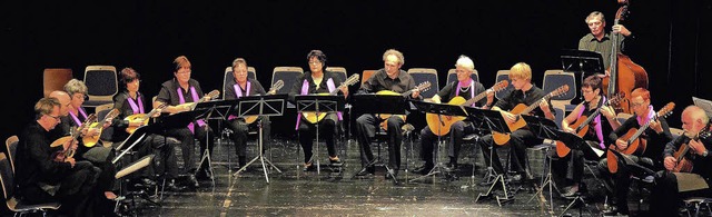 Der Mandolinen- und Gitarrenverein   &...en Gitarrenfreunden Renchen zusammen.   | Foto: Verein