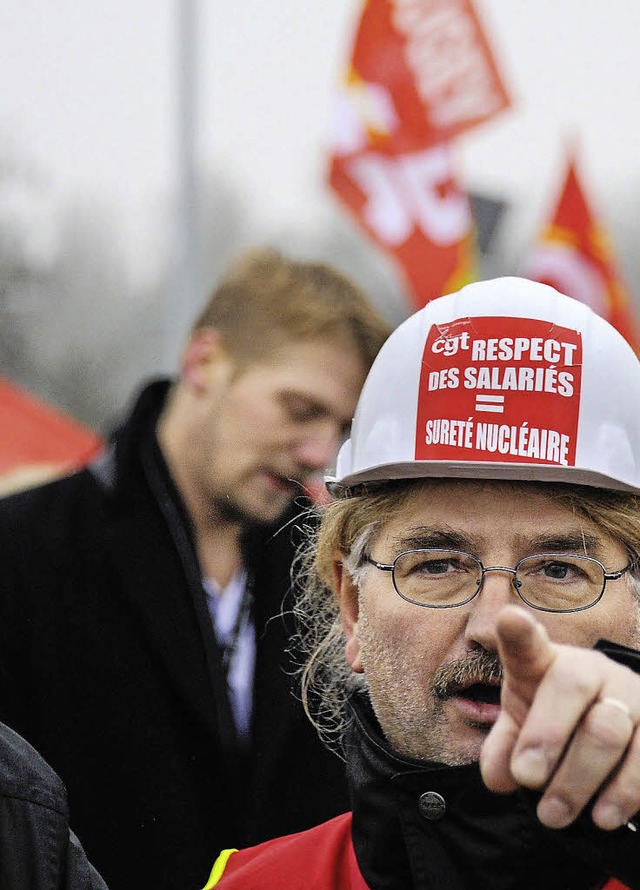 &#8222;Respektiert die Beschftigten&#8220;: Pro-Akw-Kundgebung im Januar  | Foto: AFP