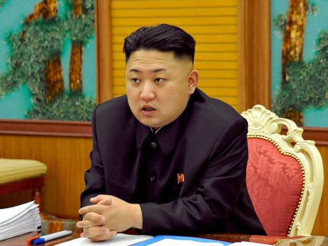 Lie am Dienstag die nordkoreanische E...t beben &#8211; Machthaber Kim Jong-un  | Foto: AFP