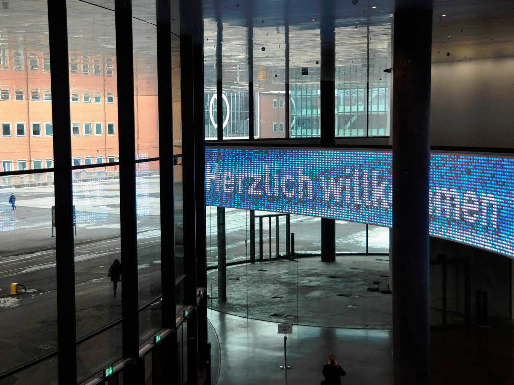 Impressionen vom neuen Hallenkomplex der Messe Basel