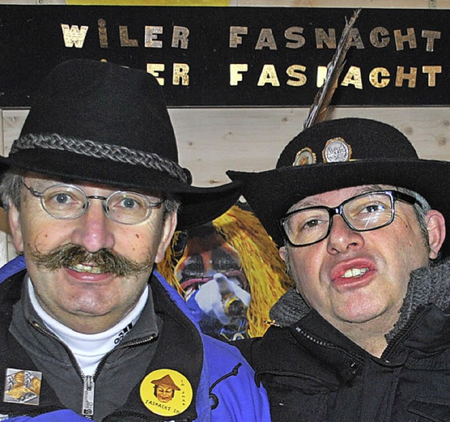 Von der Fasnacht  angefressen: die Sammler Peter Hauth und Jan Behrendt (links)   | Foto: Sedlak