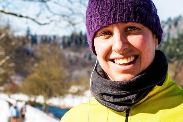 Fotos: Die Winter-Jogger an der Dreisam in Freiburg