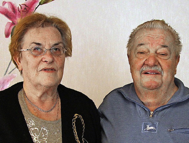 Renate und Trudbert Ipser feiern  heute in Oberbergen ihre goldene Hochzeit.   | Foto: Herbert Trogus