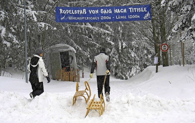 Beste Bedingungen auf der Rodelbahn Saig  | Foto: manfred-G. Haderer