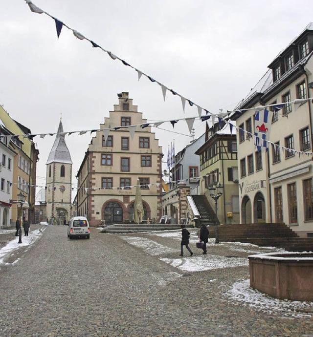 Nrdlicher Marktplatz zwischen Kornhal...Standort des Wochenmarkts entscheiden.  | Foto: Martin Wendel