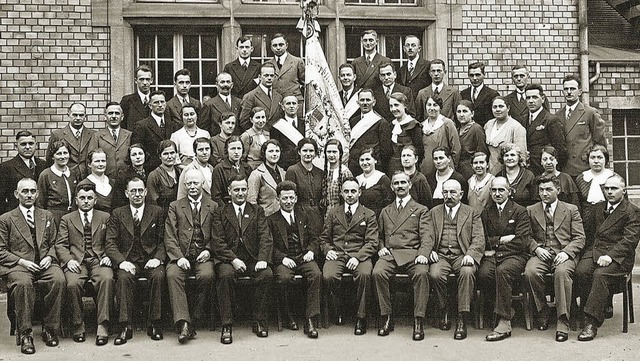 Der gemischte Chor Schubertbund im Jahr 1936   | Foto: Repro: Wolfgang Beck