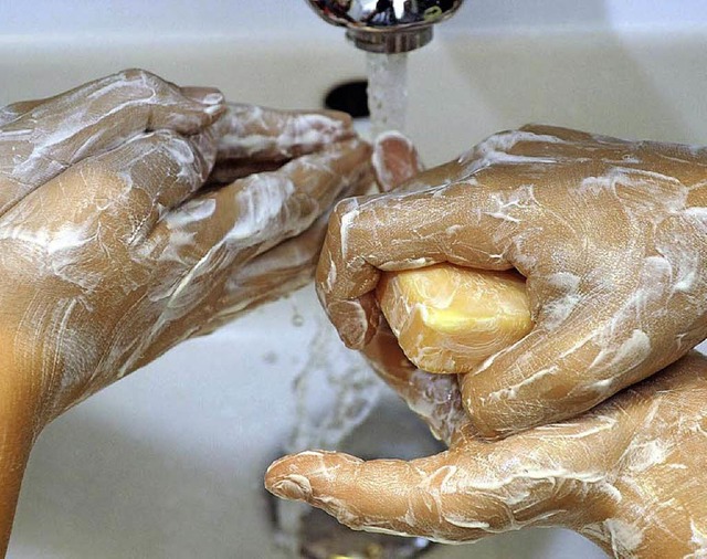 Durch Hndewaschen hltst du dir die Erreger vom Leib.   | Foto: ddp