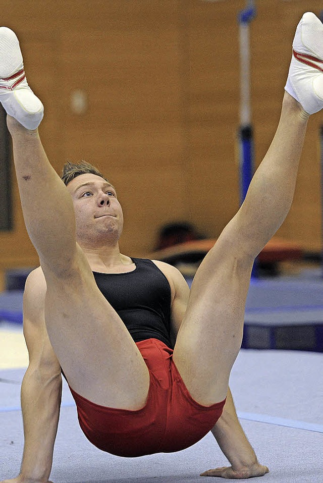 Nicht nur am Boden ein Leistungstrger bei der TG Weil: Dominik Lott   | Foto: meinrad schn