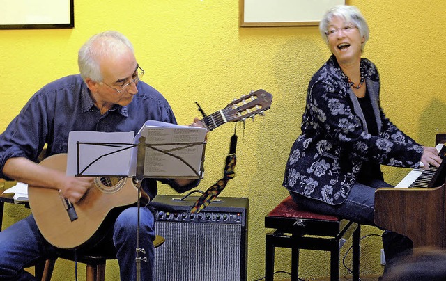 Die Sangesabend-Initiatoren: Stefan B...tarre und Mechthild  Fuchs am Klavier   | Foto: Robert Ullmann