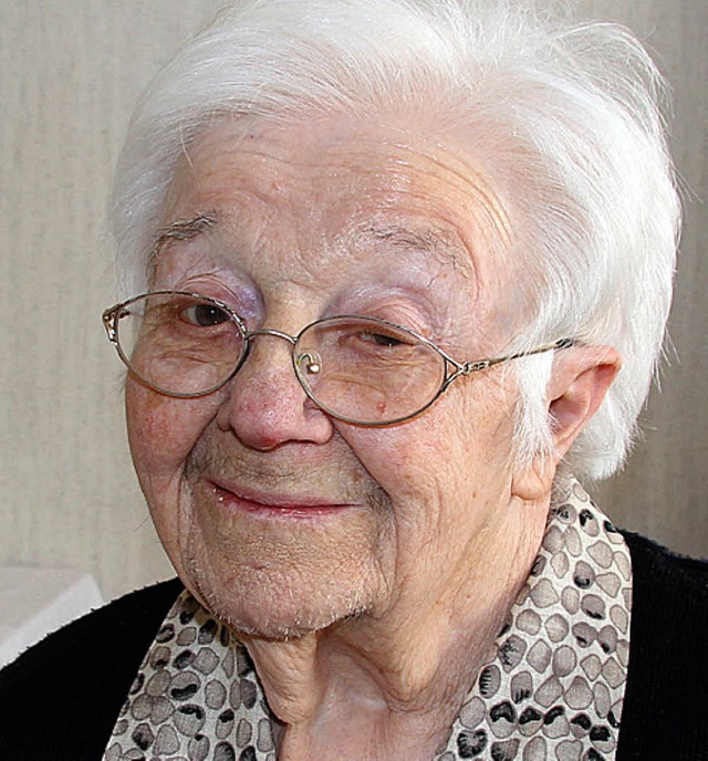 Anna Maria Gut feierte ihren 90. Geburtstag.   | Foto: trogus
