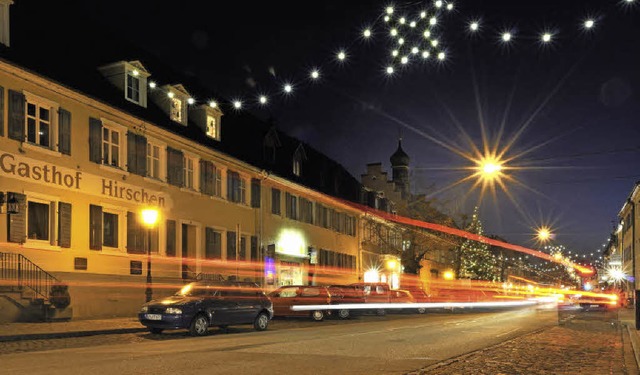 Abendstimmung im weihnachtlich geschmckten Kenzingen  | Foto: Siegfried Gollrad