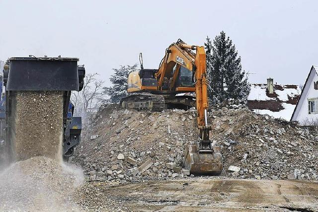 Bagger ziehen bald ab