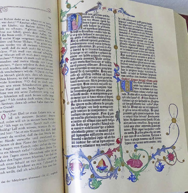 <ppp></ppp>auerdem eine Nachbildung der Gutenbergbibel.   | Foto: Odrich-Rees