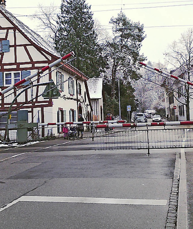 Vollschranken an der Bahn  in Riehen   | Foto: Privat