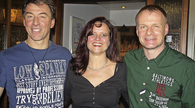 Matthias Eschbach, Susanne Kirn und J...alten die Hochrhein-Paddler zusammen.   | Foto: Jrn Kerckhoff