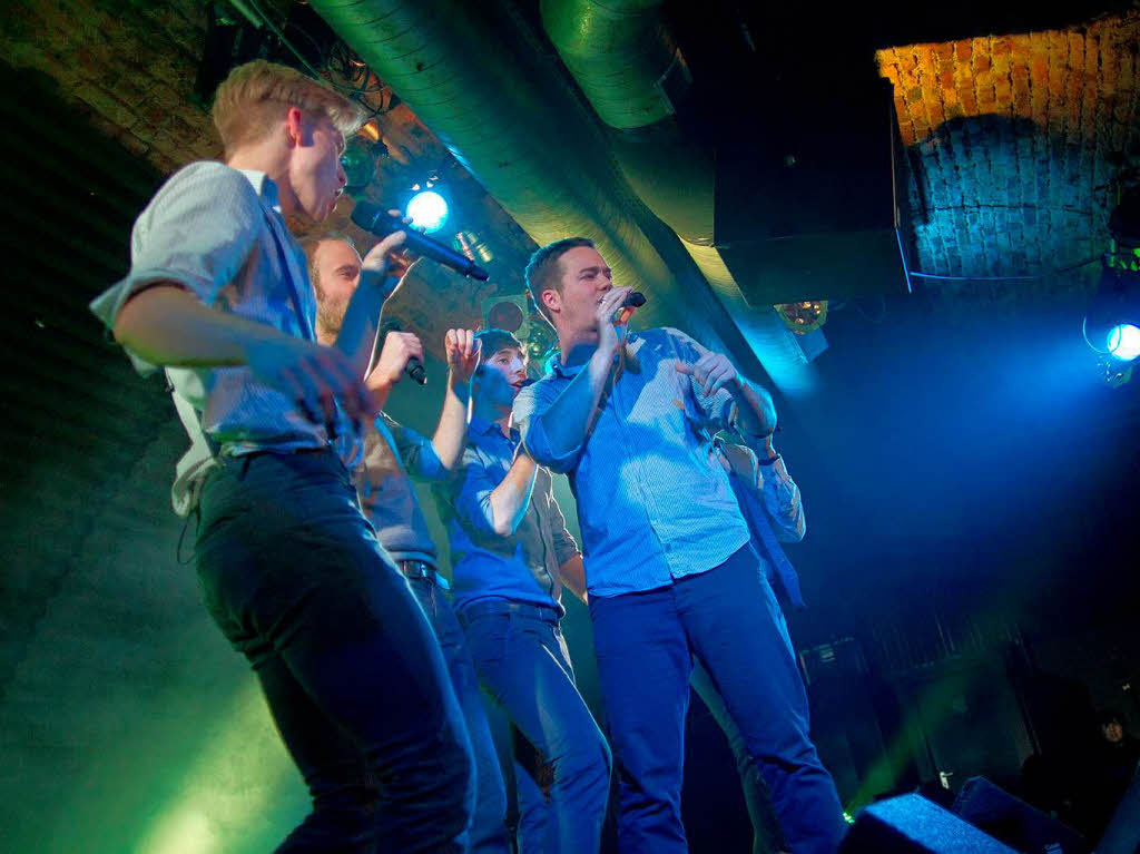 Die A-capella-Truppe High Five brachte im Jazzhaus in Freiburg das Publikum ganz schn ins Schwitzen.