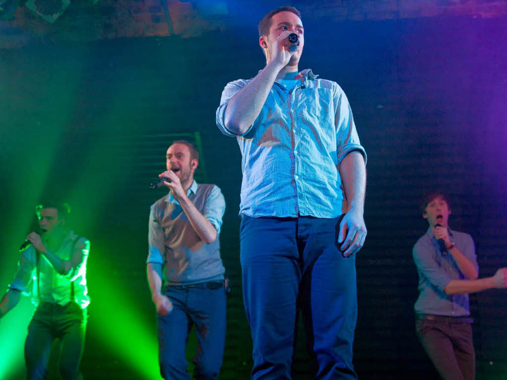 Die A-capella-Truppe High Five brachte im Jazzhaus in Freiburg das Publikum ganz schn ins Schwitzen.