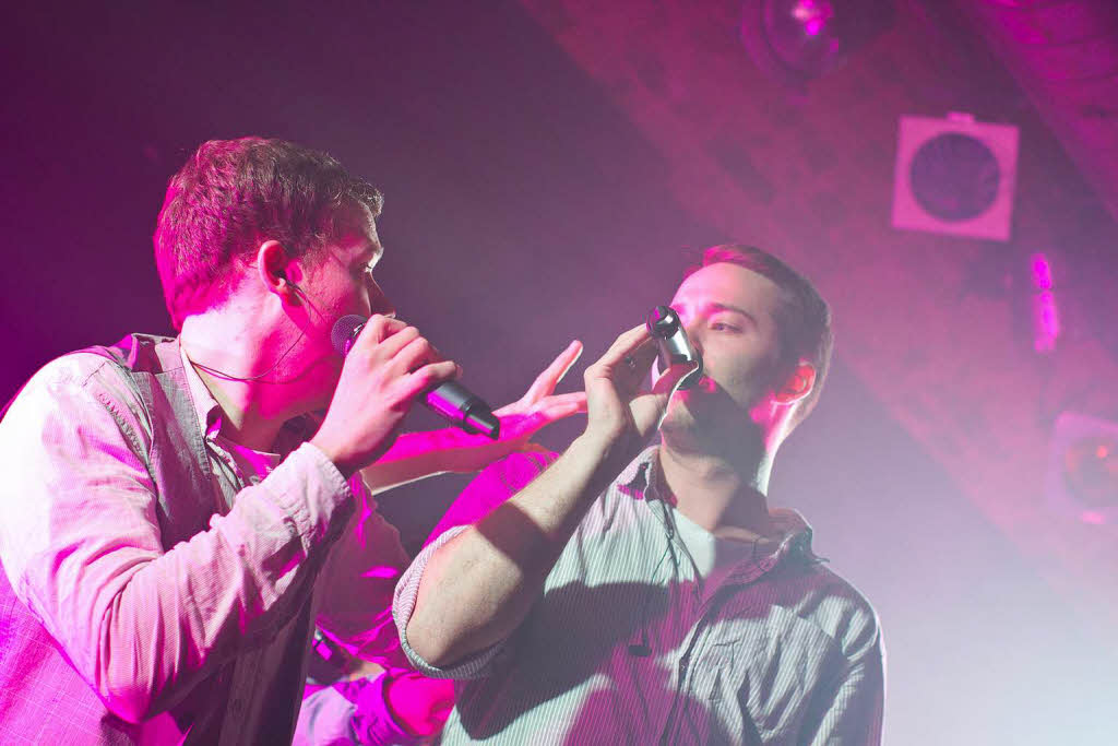 Die A-capella-Truppe High Five brachte im Jazzhaus in Freiburg das Publikum ganz schn ins Schwitzen.