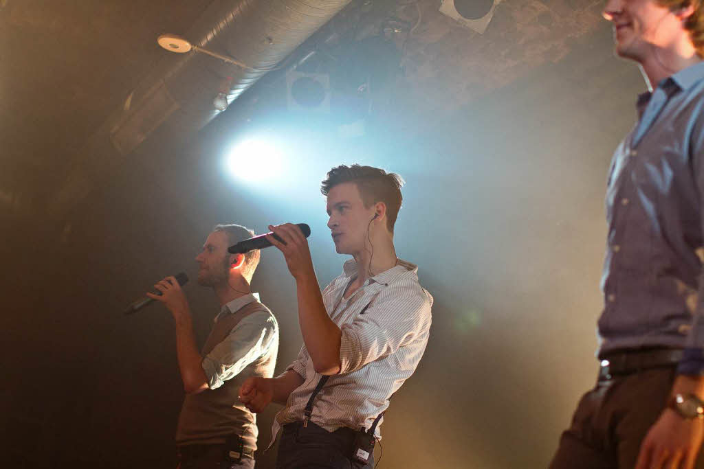 Die A-capella-Truppe High Five brachte im Jazzhaus in Freiburg das Publikum ganz schn ins Schwitzen.