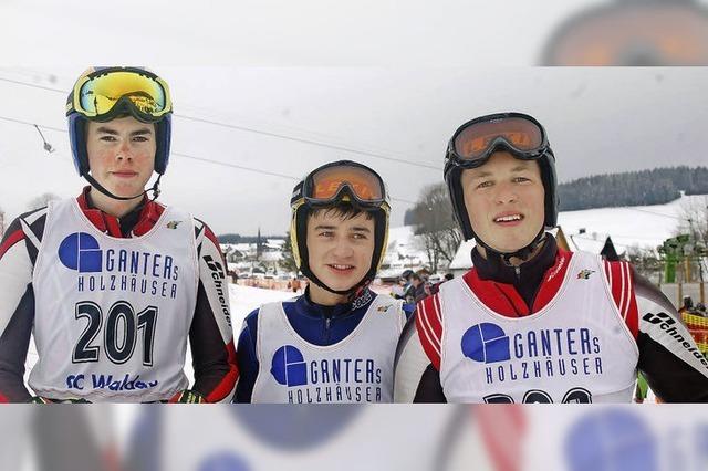 Sabrina Kienzler und Patrick Beha fahren Bestzeit beim Wlderpokal-Riesenslalom