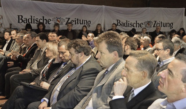 BZ-Podium zur Brgermeistesterwahl in Rickenbach  | Foto: Michael Krug