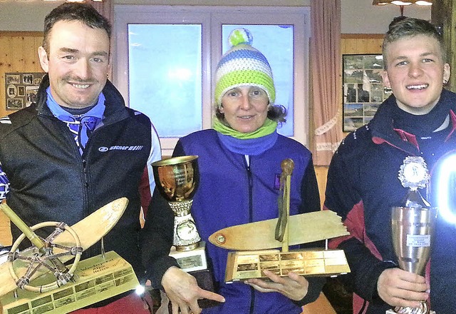 Vereinsmeister  wurden beim Skiclub Wa...f) sowie Julian Lffler (Sprunglauf).   | Foto: Gaby Beha