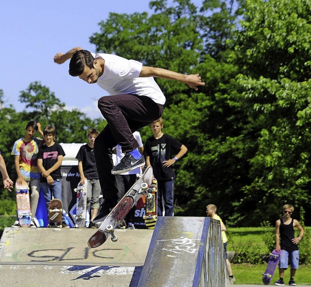 Spa auf dem Skateboard &#8211; der Funpark soll es bringen.   | Foto: Thomas Kunz