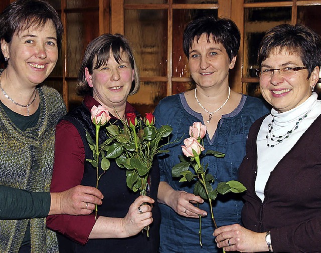 Renate Knpfle, Annette Waldvogel und ...eten Verein Landfrauen Schwrzenbach.   | Foto: Eva Korinth