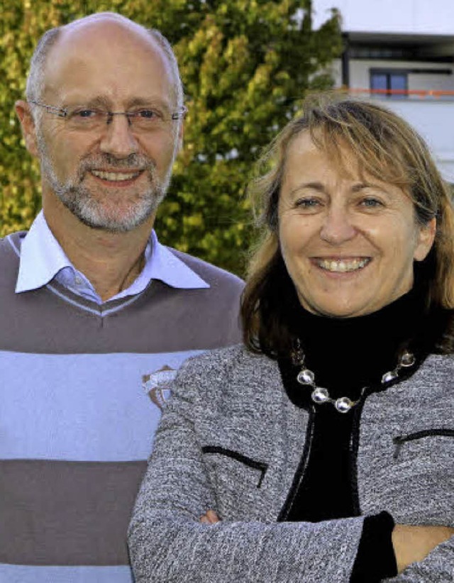 Serge Neunlist und Christine Gangloff-Ziegler von der UHA in Mulhouse   | Foto: Darek Szuster