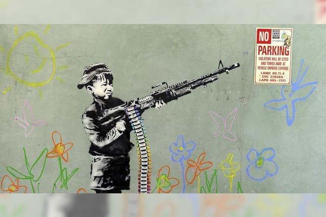 Graffiti des Street-Art-Künstlers Banksy soll verkauft werden