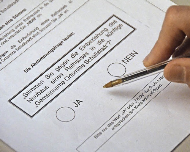 So sieht der Stimmzettel fr den 17. Mrz aus.   | Foto: Tanja Bury