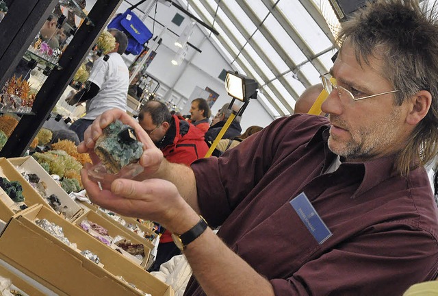 Farbenprchtige Mineralien gab&#8217;s auch bei der letzten Euromin in Lrrach.   | Foto: Barbara Ruda