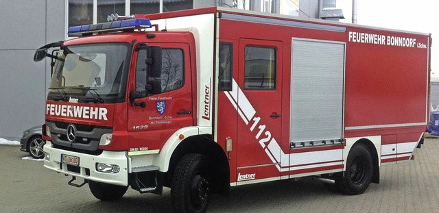 <ppp></ppp>ber das neue Feuerwehrfahr...as in Gndelwangen untergestellt ist.   | Foto: Cornelia Selz
