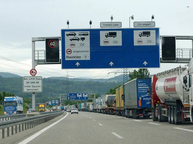 Das Stauproblem auf der A861 beschftigt die Stadt weiter.   | Foto: Ingrid Bhm-Jacob