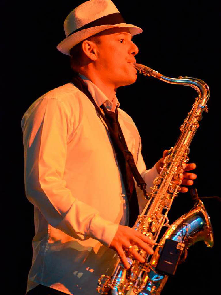 Begeisterte mit mehreren Auftritten: Norbert Mergel, Saxophonspieler aus Gundelfingen