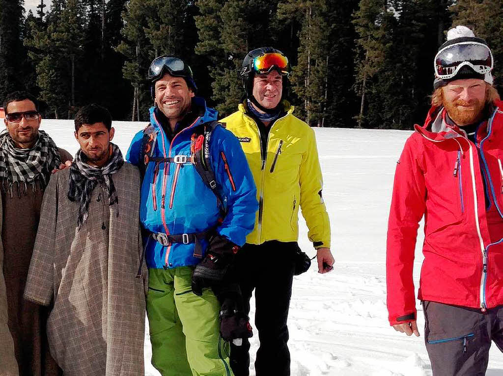 In Kaschmir waren Stefan Rottler, Bernd Elinger und Martin Feger zum Heli-Skiing unterwegs.