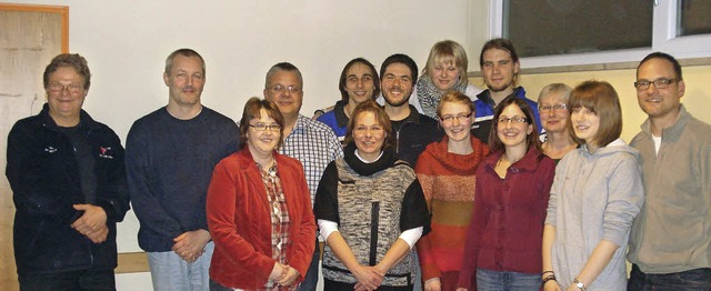 Ein starkes Team: der Vorstand der DLR...ende  Birgit Wolf (Fnfte von links).   | Foto: STEINECK