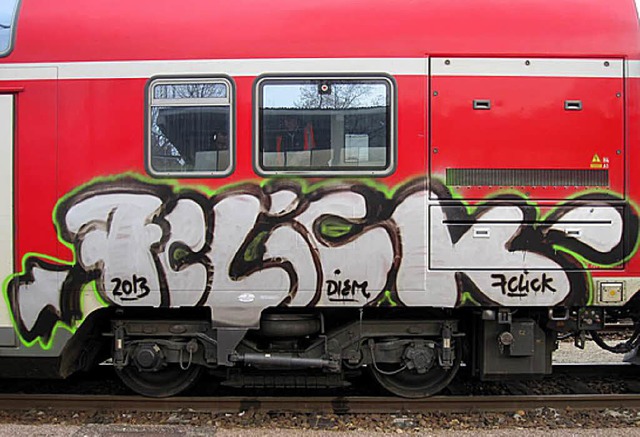 Graffiti, die die Bundespolizei nicht mag   | Foto: bundespolizei