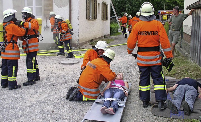 Von Groeinstzen blieb die Freiwillig...waren die Aktiven 44 Mal im Einsatz.    | Foto: Eberhard Gross