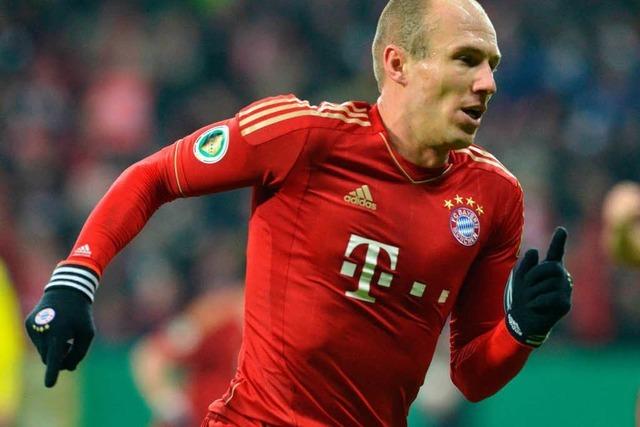 DFB-Pokal: Robben schiet die Bayern ins Halbfinale